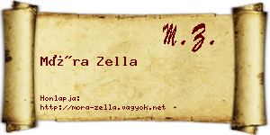 Móra Zella névjegykártya
